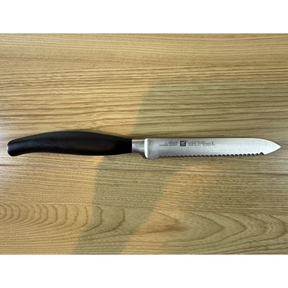 Zwilling J.A. Henckels Five Star 5" Serrated Utility Knife Germany 30040-130
